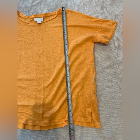 J. Jill 100% Linen Apricot Tee – Relaxed Fit - Picture 12 of 13